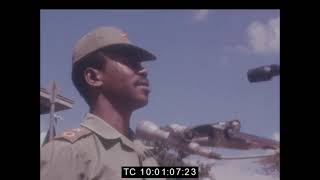 Lt Col Mengistu Haile Mariam  Guenet Military Training Centre  March 1980 [upl. by Reger]