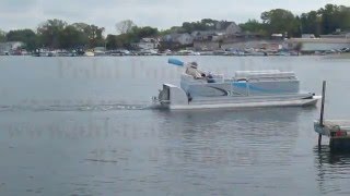 Paddle Qwest 18 Pedal Pontoon Boat 618 Family Cruise wwwahlstrandmarinecom [upl. by Etnwahs]