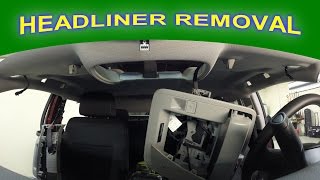 Headliner Removal For Paintless Hail Damage Repair [upl. by Robbi748]