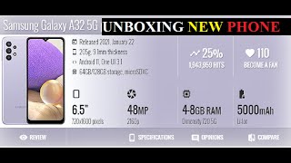 Samsung Galaxy A32 5G Unboxing amp Review with Impression [upl. by Asiole]