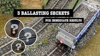 Track ballasting secrets  immediate initial effects and great final results for your model railway [upl. by Lenoyl408]