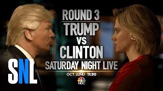 Trump vs Clinton Round 3  SNL [upl. by Eniawed402]