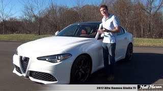 Review 2017 Alfa Romeo Giulia Ti  The New Benchmark [upl. by Asiuqram]