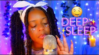 ASMR 💜✨Brain Melting Trigger Words for The Deepest Sleep amp Tingles 🤤✨EAR MELTING 👂🏽♡😴 [upl. by Magavern]