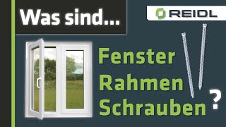 Fensterrahmenschrauben  Befestigungstechnik für Holzfensterrahmen von Fischer und Heicko German [upl. by Robby]