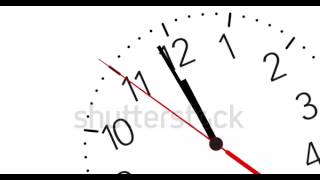 Animated clock ticking towards 12 oclock and zoom [upl. by Indihar]