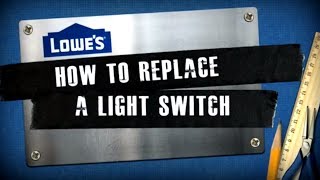 How to Replace a Light Switch [upl. by Ellainad]