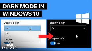 How To Enable Dark Mode In Windows 10 [upl. by Nairehs]