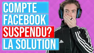 Comment récupérer un compte Facebook SUSPENDU ou BLOQUÉ facilement et rapidement [upl. by Wrigley68]