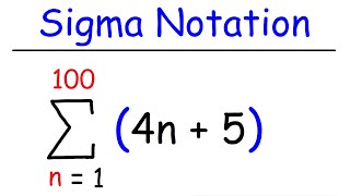 Sigma Notation and Summation Notation [upl. by Ardnoid]