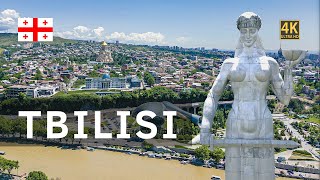 Tbilisi Tiflis Georgia from Above  Stunning 4K 60fps Drone Footage [upl. by Cara591]