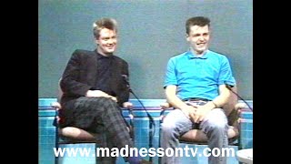 Madness  Suggs amp Carl Interview Irish TV 261085 [upl. by Eclud820]