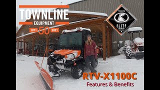 Kubota RTVX1100C Snow Removal Features amp Benefits [upl. by Ainorev]