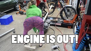 HowTo Remove CB750 Engine From Frame [upl. by Xavier]