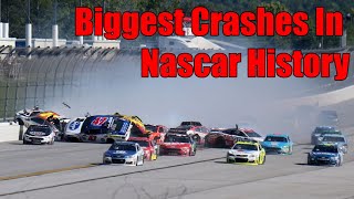 Biggest Crashes In Nascar History [upl. by Daenis571]