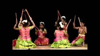 Kolattam Folk Dance by students at 5th Annual Concert of Aradhana School of Dancing [upl. by Tada]