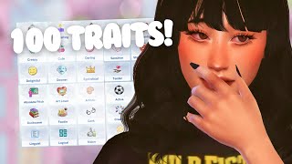 100 NEW TRAITS for your sims  Sims 4 Mod Review [upl. by Reinwald]