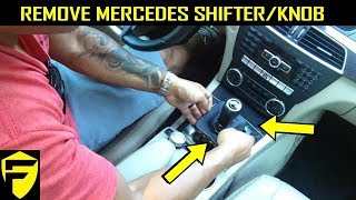 REMOVE AND INSTALL SHIFTERSHIFTKNOB CCLASS W204 [upl. by Nilrac392]