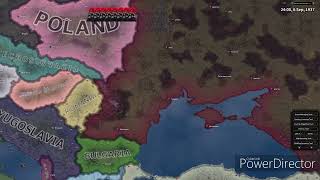 soviet invasion of Romania in 1936hoi4 timelapse [upl. by Campy]