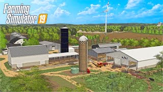 WIND TURBINES BUILT ON OUR LAND NEW TRACTOR amp RAN 2 TRACTORS OUT OF FUEL  FS19 [upl. by Lemak]