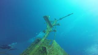 Scuba Diving Roatan  Shipwreck 2 [upl. by Nylarahs710]