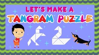 Play Tangram Puzzles with Dylan and Lazer  Activities for Kids [upl. by Luoar]