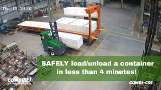 Slip Sheet Loading and unloading multiple loads [upl. by Raamaj]