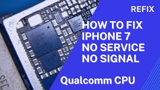 how to fix iPhone 7 No Service No Signal  iPhone 7 Qualcomm No Modem Frimware  2022 [upl. by Nelrah]