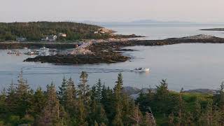 Early Morning Lobster 🦞 Boat Leaving Knox County Maine’s Matinicus Isle Plantation Harbor [upl. by Churchill34]