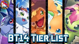 Digimon TCG BT14 Competitive Tier List ENG [upl. by Glennon]