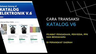 Cara Transaksi Katalog V6 [upl. by Arorua]