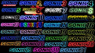 Todas las Películas de Sonic Desde Sonic 1 hasta Sonic 31 [upl. by Jasen656]