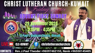 FRIDAY SERVICECHRIST LUTHERAN CHURCHKUWAIT [upl. by Acir]