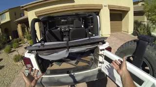 Jeep JK Soft Top Complete Removal [upl. by Haiel]