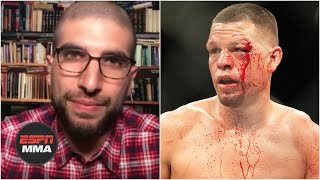 Those 60 seconds are why Nate Diaz is the legend that he is  Ariel Helwani  DC amp Helwani [upl. by Coppins]