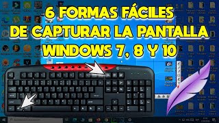 💻 Cómo Hacer CAPTURA DE PANTALLA en PC  6 Formas para Hacer SCREENSHOT en PC  Windows 7 8 y 10 ✅ [upl. by Marozas398]