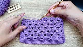 How to Crochet Purse with Arcade Stitch  Woolen Craft  DIY Yarn Studio [upl. by Annirtak159]