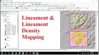 Lineament and Lineament Density Map Preparation in Arc GIS [upl. by Drahcir584]