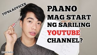 HOW TO START SA YOUTUBE CHANNEL 01000 subs Step by Step Paano magsimula sa Youtube  Raven DG [upl. by Erialcyram]