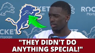 BOMB TERRION ARNOLD REVEALS COMMENT THAT LEAVES EVERYONE SURPRISED DETROIT LIONS NEWS [upl. by Anirbes]