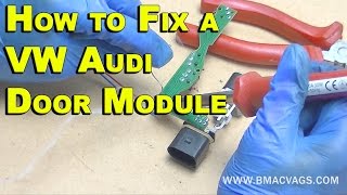 How to Fix a VW Door Lock Module PERMANENTLY [upl. by Furlani]