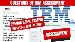 IBM Software Developer amp IBM BackEnd Developer Assessment Solutions in C  Java  Python [upl. by Vivian364]