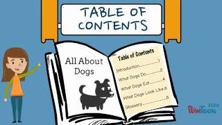 Informational Writing for Kids  Episode 7 Making a Table of Contents [upl. by Namrehs]