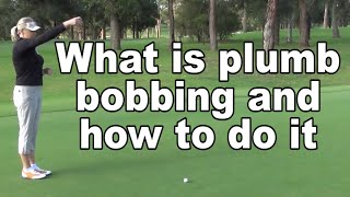 How to plumb bob when you putt [upl. by Haerdna]