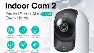 360 Botslab C221 5MP Indoor 2 Pro Ai Camera Pan amp Tilt With Nigh Vision and Motion Detection [upl. by Yorgerg]