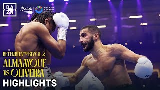 Riyadh Season Ziyad Almaayouf vs Engel Oliveria Fight Highlights Beterbiev vs Bivol 2 [upl. by Tony]