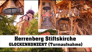 Herrenberg Stiftskirche St Maria Glockenkonzert am 02062018 Turmaufnahme [upl. by Orit3]