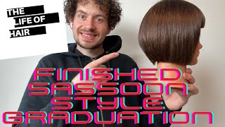 Vidal Sassoon Asymmetric Graduated Bob [upl. by Ellswerth270]