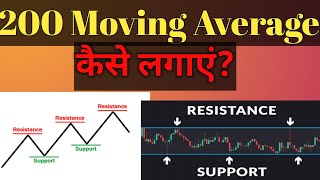 200 Moving Average कैसे लगाएं moving Average l Exponential moving Average l EMA kaise lagaye trade [upl. by Ahsilra]