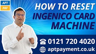 HOW TO RESET AN INGENICO CARD MACHINE [upl. by Kenn]